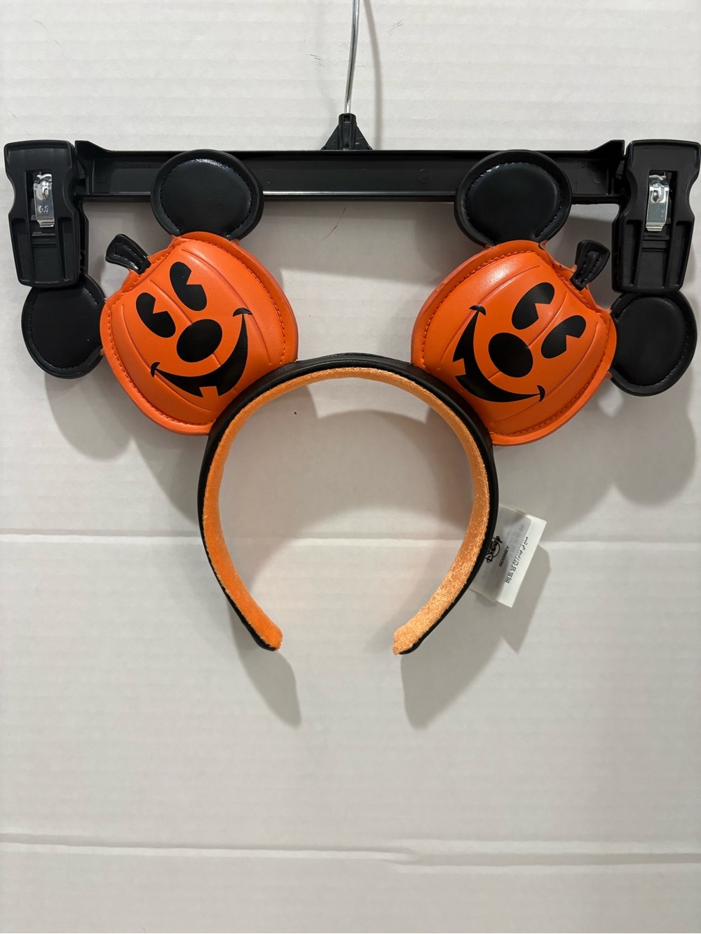 Disney Orange and Black Jack-O'-Lantern Mickey Headband